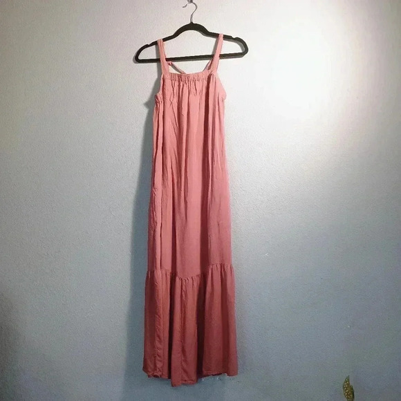 Old Navy Womens Mauve-ish Maxi Dress Spaghetti Strap Size Small - Picture 1 of 10